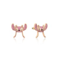 Disney Couture Kingdom - Lilo & Stitch - Crystal Angel Stud Earrings Gold