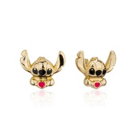 Disney Couture Kingdom - Lilo & Stitch - Heart Stud Earrings Gold