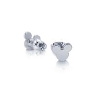 Disney Couture Kingdom - Mickey Mouse - Stud Earrings White Gold