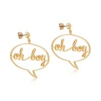 Disney Couture Kingdom - Mickey Mouse - Oh Boy Earrings Gold