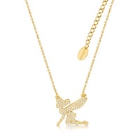 Disney Couture Kingdom - Tinker Bell - Crystal Necklace Gold