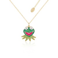 Disney The Muppets Couture Kingdom - Kermit The Frog - Crystal Necklace Gold