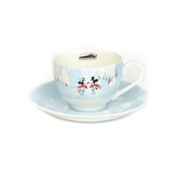 English Ladies Mickey and Minnie Mouse Winter - Cup And Saucer - Tea Set