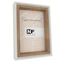 NF Living Boxed Frame - White 4x6"