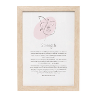 Splosh Gift Of Words plaque - Strength