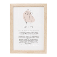 Splosh Gift Of Words plaque - Self Love