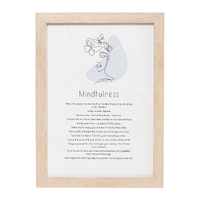 Splosh Gift Of Words plaque - Mindfulness