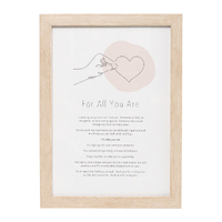 Splosh Gift Of Words plaque - For All You Are