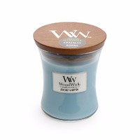 WoodWick Medium Candle - Sea Salt & Cotton