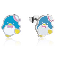 Sanrio Couture Kingdom - Tuxedo Sam - Stud Earrings Silver