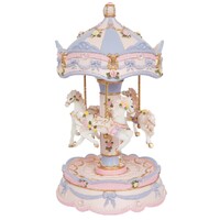 Russell Collection Resin Carousel - Luna with Music