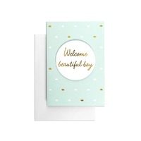 Hallmark Card - Welcome Beautiful Boy Baby Card