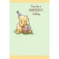 Hallmark Card - Disney Classic Winnie the Pooh Birthday Card