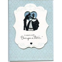 Hallmark Card - Disney Cinderella Once Upon A Time Wedding Card