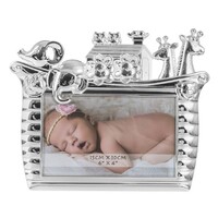 Russell Collection Photo Frame - Silver Plated Baby Noah's Ark 6x4