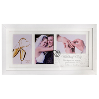 Russell Collection Photo Frame - Wedding Day Modern (3 Openings)