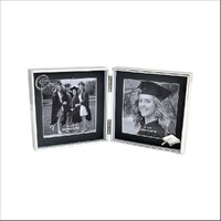 Russell Collection Photo Frame - Graduation Double Silver Plated 4x4