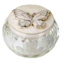 Russell Collection - Glass and Epoxy Butterfly Jewellery Box