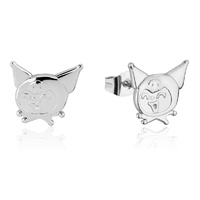 Sanrio Couture Kingdom Precious Metal - Kuromi - Stud Earrings Silver