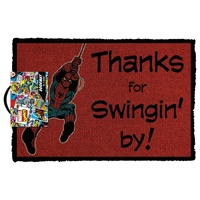 Marvel Doormat - Spider Man Swinging By