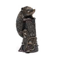 Jardinopia Cane Companion - Antique Bronze Hedgehog