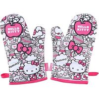 Chefmade x Sanrio - Hello Kitty Oven Mitts (Set of 2) - Yummy Tea Time