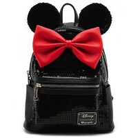 Loungefly Disney Minnie Mouse - Minnie Black Sequin Mini Backpack