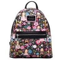 Loungefly Disney Beauty and the Beast - Belle Floral Mini Backpack