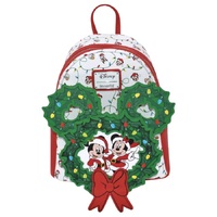 Loungefly Disney Mickey - Holiday Wreath Mini Backpack