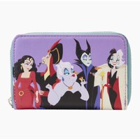 Loungefly Disney Villains - Colour Block Zip Around Wallet