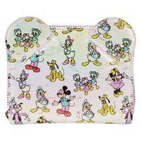 Loungefly Disney D100 - Classic All-Over Print Iridescent Zip Around Wallet