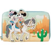 Loungefly Disney - Western Mickey & Minnie Zip Around Wallet