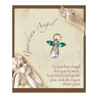 Guardian Angel Birthstone Lapel Pin - May