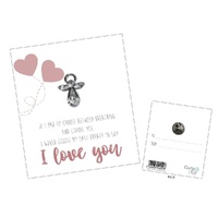 Always With You Angels Lapel Pin - I Love You