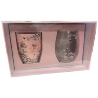 Mum Pretty in Pink Mug & Stemless Wine Glass Set