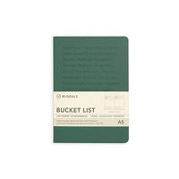 Migoals Bucket List Cities Journal A5 - Teal Green