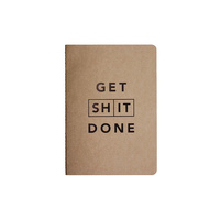 Migoals Get Sh*t Done Notebook A5 - Classic Kraft & Black Foil