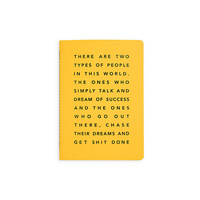 Migoals Get Sh*t Done Notebook A5 - Manifesto Yellow