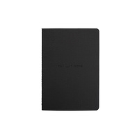 Migoals Get __it Done Notebook A5 - Minimal Black & Black Foil