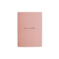 Migoals Get __itDone Notebook A5 - Minimal Coral & Black Foil