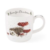 Royal Worcester Wrendale Designs Mug - 'Home For Christmas'