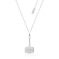 Marvel Couture Kingdom Precious Metal - Thor Hammer Necklace Silver