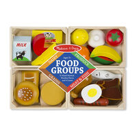 Melissa & Doug Kitchen Play - Food Groups - Wooden Play Food