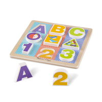 Melissa & Doug First Play Chunky Puzzle - ABC-123 9pc