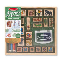 Melissa & Doug Wooden Stamp A Scene - Rain Forest