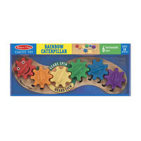 Melissa & Doug Classic Toy - Rainbow Caterpillar Gears