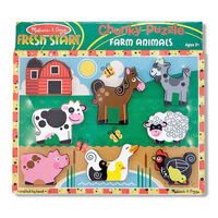 Melissa & Doug Chunky Puzzle - Farm 8pc