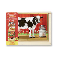 Melissa & Doug Jigsaw Puzzles in a Box - Farm Animals