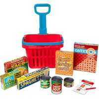 Melissa & Doug Kitchen Play - Fill & Roll Grocery Basket Play Set