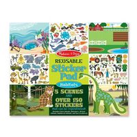 Melissa & Doug Reusable Sticker Pad - Habitats 